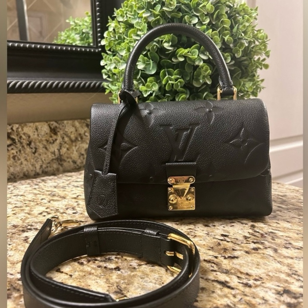 Louis Vuitton Madeleine BB in Empreinte Noir Leather.